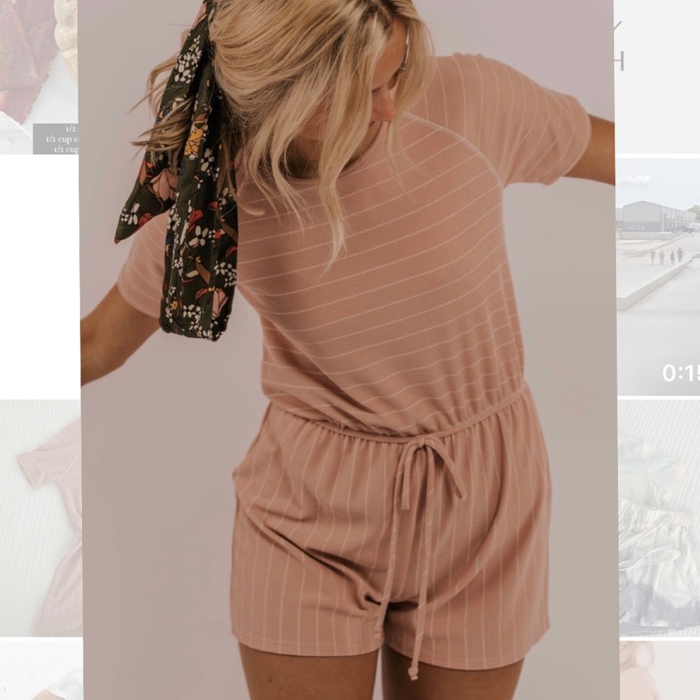 Roolee Tulum Striped Romper